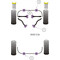 2 x Powerflex PFF5-1001 PFF5-1001 FRONT UPPER CONTROL ARM BUSH BMW e38 (No.1)