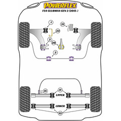 2 x Powerflex PFF5-1301G Front Arm Front Bush Camber Adjustable  MINI F54 F55 F56 F57 F60 BMW X2 F39 X1 F48 2er F45 F46 1er F40