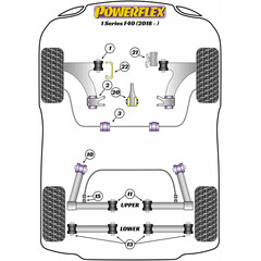 2 x Powerflex PFF5-1302 hintere PU Buchse Querlenker Vorderachse fr MINI F54 F55 F56 F57 F60 BMW X2 F39 X1 F48 2er F45 F46 1er F40 (Nr.2)