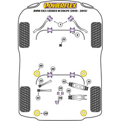 2 x Powerflex PFR5-1213 Rear Lower Front Arm Inner Bush BMW E82 M , E90,E92 M3  (No.13)