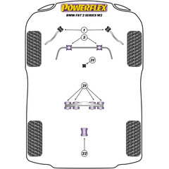 2 x PFF5-1203-26.5 Front Anti Roll Bar Bush 26.5mm e82 M Coupe E90 M3 M2 M4  (No.3)