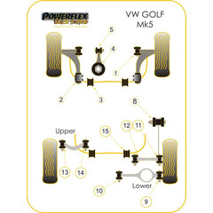 2 x Powerflex PFR85-510BLK Black Series Buchse Querlenker Hinterachse innen (Nr.10)