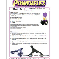 4 x Powerflex PFF32-408 PU Buchsen oberer Querlenker vorne Range Rover Sport (Nr.8)