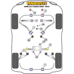 4 x Powerflex PFR5-606 PU Buchsen Achsschwingen fr BMW e28 e24 e34 e32 (Nr.5)