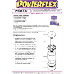 2x Powerflex PFR85-528 hintere Lager Hilfsrahmen Hinterachse VAG Allrad Audi S1 A3 S3 TT VW Golf 5 6 Seat Altea Skoda Octavia Superb Passat B6 CC Tiguan