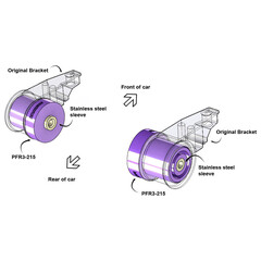 2 x Powerflex PFR3-215 PU Lager Hinterachse Audi A6 C5 C6 VW Passat B5 B6 Limo + Kombi