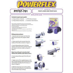 Powerflex PFF57-701 Front Lower Arm Front Bush Porsche 928 (No.1)