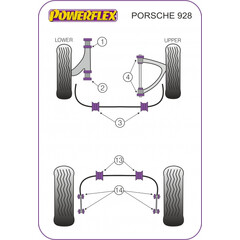 Powerflex PFF57-704 Front Upper Arm Bush for Porsche 928 (No.4)