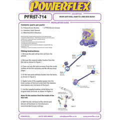 4 x Powerflex PFR57-714 PU Buchsen Pendelsttzen Hinterachse Porsche 928