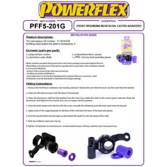 2 x Powerflex PFF5-201G Exentrische Querlenkerlager fr Mini R55 R56 R57 R58 R59 (Nr.1)