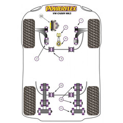 4 x Powerflex PFR85-1410-4 PU Lager fr Blattfederung fr Volkswagen VW Caddy III / IV (Nr.10)