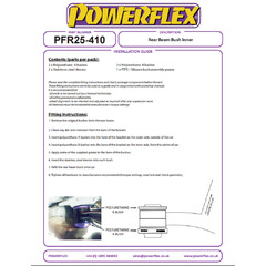 2 x Powerflex PFR25-410 PU Achskrper Hinterachse Lager Buchse Honda Jazz III GE Jazz IV GK (No.10)