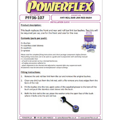 4 x Powerflex PFF36-107 PU Lager fr Koppelstangen MAZDA MX-5 I NA + II NB