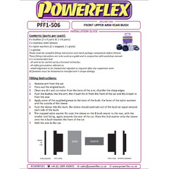 2 x Powerflex PFF1-506 hintere Buchse oberer Querlenker fr Alfa Romeo 159, Brera, Spider 939 (Nr.6)