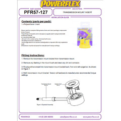 Powerflex PFR57-127 TRANSMISSION MOUNT BRACKET BUSH Insert for Porsche 964 993