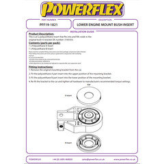 Powerflex PFF19-1821 PU Einsatz fr Motorlager hinten unten fr Ford Focus III RS & ST