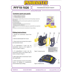 Powerflex PFF19-1826 PU Einsatz Getriebelager fr Ford Focus III MK3 RS ST