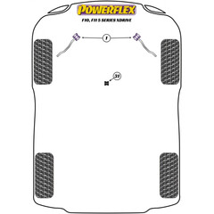 2 x Powerflex PFF5-6101G PU Buchsen fr Zugstreben exzentrisch verstellbar fr Nachlaufkorrektur fr BMW F10 F11 F06 F12 F13 xDrive (Nr.1)