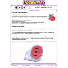 Powerflex EXH030 PU Auspuff Gummi Endschalldmpfer fr Opel + Saab (No.30)