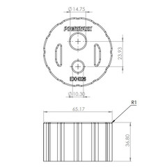 Powerflex EXH026 Auspuffgummi fr Citren C8 Jumpy Peugeot 206 406 806 Expert Fiat Scudo