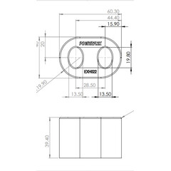 Powerflex EXH022 PU Auspuffgummi Opel Astra G H Corsa C Omega B Vectra B Zafira A