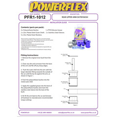 2x Powerflex PFR1-1012 Rear Upper Arm Outer Bush for Alfa Romeo Giulietta 940 (No.12)