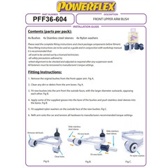 4x Powerflex PFF36-604 Vorderachse Oben PU Querlenkerlager fr Mazda MX5 ND Fiat 124 Spider (Nr.4)