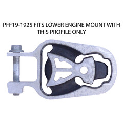 Powerflex PFF19-1925 Lower Engine Mount Insert for Ford Galaxy Mondeo IV Volvo S60 II S80 II (No.25)