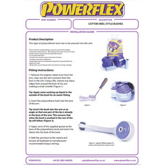 2 x Powerflex PFF88-402 hintere PU Buchsen Querlenker Vorderachse fr Volvo XC70