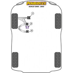 2 x Powerflex PFF85-1602 hintere PU Buchsen unterer Querlenker fr Audi Q7 Porsche Cayenne VW Touareg (No.2)