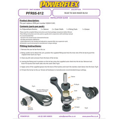 2 x Powerflex PFR85-812 PU Buchse Querlenker Hinterachse Unten Innen fr VAG (Nr.12)