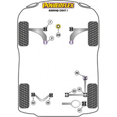 2 x Powerflex PFR85-811 PU Buchse Querlenker Hinterachse Unten Auen fr VAG (Nr.11)