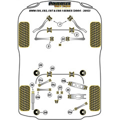 2x Powerflex PFF5-401BLK Front Radius Arm To Chassis Bush for BMW e81 e87 e90 e91 e89 (No.1)