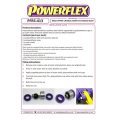 2 x Powerflex PFR5-413BLK PU Buchsen innen fr Querlenker oben Hinterachse fr BMW e81 e87 e90 e91 (Nr.13)