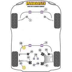 2 x Powerflex PFF5-2101 PU Buchsen fr Zugstreben fr BMW e60 e61 xDrive AWD