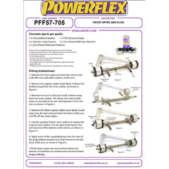 4  x Powerflex PFF57-705 Front Upper Arm Bush Porsche 928 (No.4)