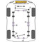 2 x Powerflex PFR32-614 PU Buchsen Panhardstab Wattgestänge hinten für Land Rover (No.14)