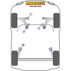 2 x Powerflex PFF16-701-14 14 mm vordere PU Buchse Querlenker fr Fiat 500X Bravo II Stilo Lancia Delta (Nr.1)