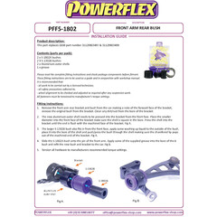 2 x Powerflex PFF5-1802 hintere PU Buchsen Querlenker vorne fr Mini R60 R61 (No.1)