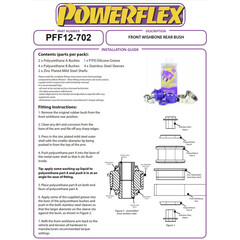 2 x Powerflex PFF12-702 hintere PU Querlenkerbuchsen fr Citroen C1 Peugeot 107 108 Toyota Aygo (Nr.2)