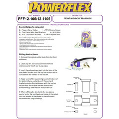 Powerflex PFF12-1106 PU Querlenkerbuchse Vorderachse hinten fr Citroen Saxo AX Peugeot 106 (Nr.2)