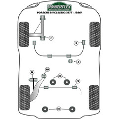 2 x Powerflex PFR57-410BLK vordere Buchsen Schrglenker Hinterachse fr Porsche 911 F G (Nr.10)