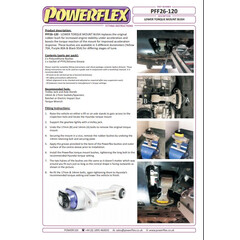 Powerflex PFF26-120 PU Buchse Motorlager fr Drehmomentsttze fr Hyundai KIA (Nr.20)