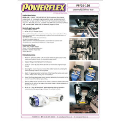 Powerflex PFF26-120BLK PU Motorlager (Drehmomentsttze) fr Hyundai KIA (Nr.20)