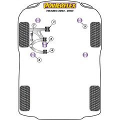 4 x Powerflex PFF85-1605 Lagerung Vorderachstrger fr Porsche Cayenne Audi Q7 VW Touareg (Nr.5)