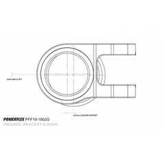 Powerflex PFF19-1002G Front Wishbone rear bush Anti-Lift& Caster Offset for Ford C-Max Kuga Focus II Mazda 3 Volvo C30 S40 V50 -  (No.2)