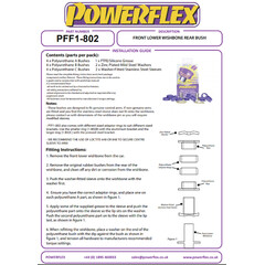 2 x Powerflex PFF1-802 hintere Buchsen Querlenker Vorderachse fr Alfa Fiat Lancia