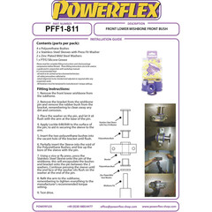 2 x Powerflex PFF1-811 PU vordere Querlenker Lager Vorderachse fr Alfa 147 156 GT