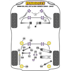 2 x Powerflex PFR5-4609-13 REAR ANTI ROLL BAR MOUNT 13mm BMW E81 E87 X1 E90 E91