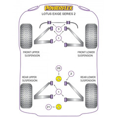 Powerflex PFF34-602 Rear Engine Mount Insert Lotus Toyota